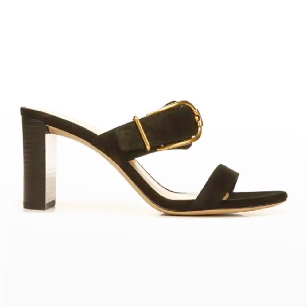 Veronica Beard Gridley Black and Gold Heels